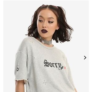 Hot Topic Sorry Destructive Sweatshirt Size Xlarge